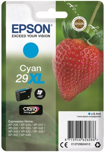 EPSON STRAWBERRY 29 CYAN XL SINGLE