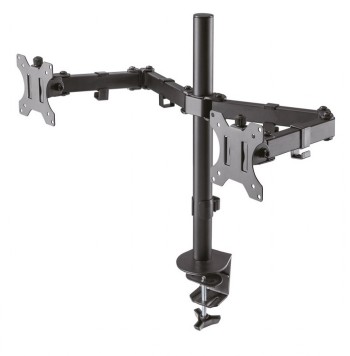 NEOMOUNTS FLAT SCREEN DESK MOUNT (CLAMP/GROMMET) 2 SCREENS BLACK