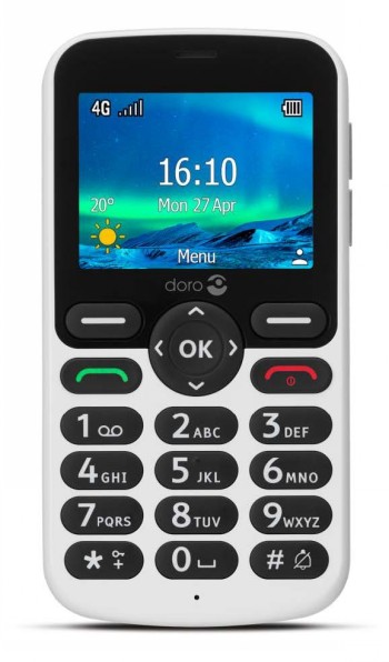 DORO 5861 WHITE/BLACK 4G
