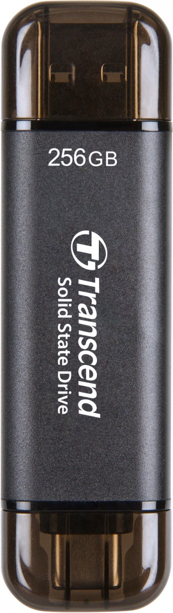 TRANSCEND 256 GB EXTERNAL SSD STICK, USB/USB-C 10GBPS - ESD310C